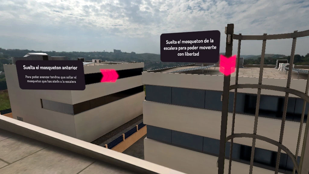 Simulateur de formation en réalité virtuelle pour les travaux en hauteur