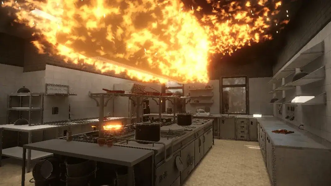 Simulatore formativo di realtà virtuale per l'estinzione degli incendi