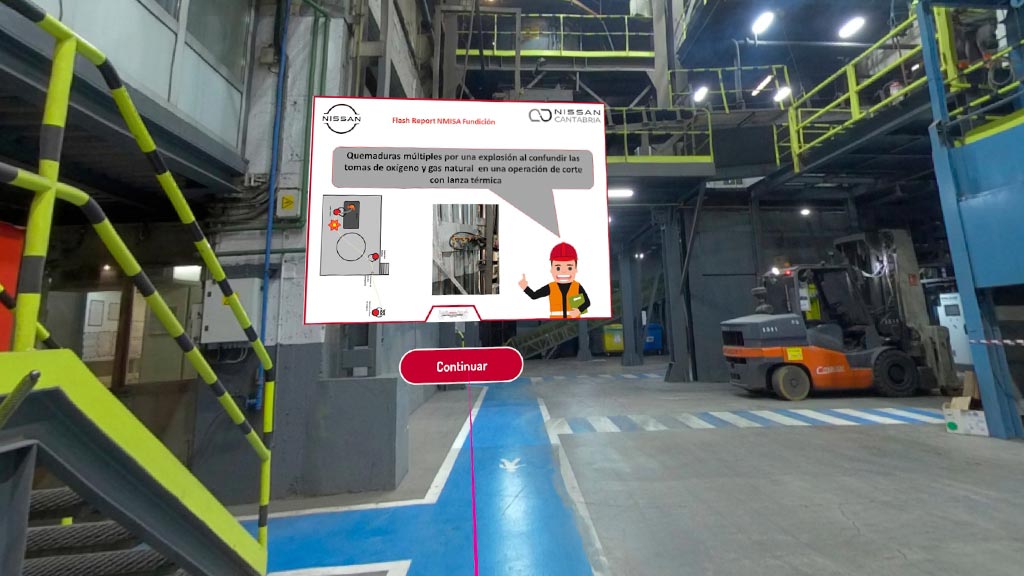 Nissan Cantabria uses Virtual Reality to improve safety in the workplace