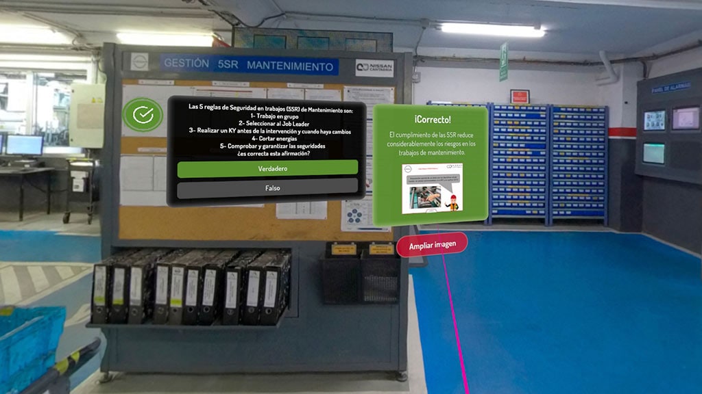 Nissan Cantabria uses Virtual Reality to improve safety in the workplace