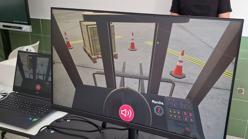 Simulador de Carretilla Elevadora de Innovae