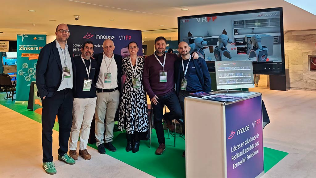 The Innovae team at our stand at the 12th FP Empresa Congress.